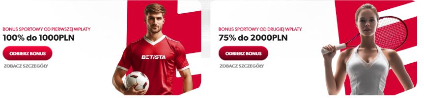 BETISTA CASINO 100 zl bonus bez depozytu